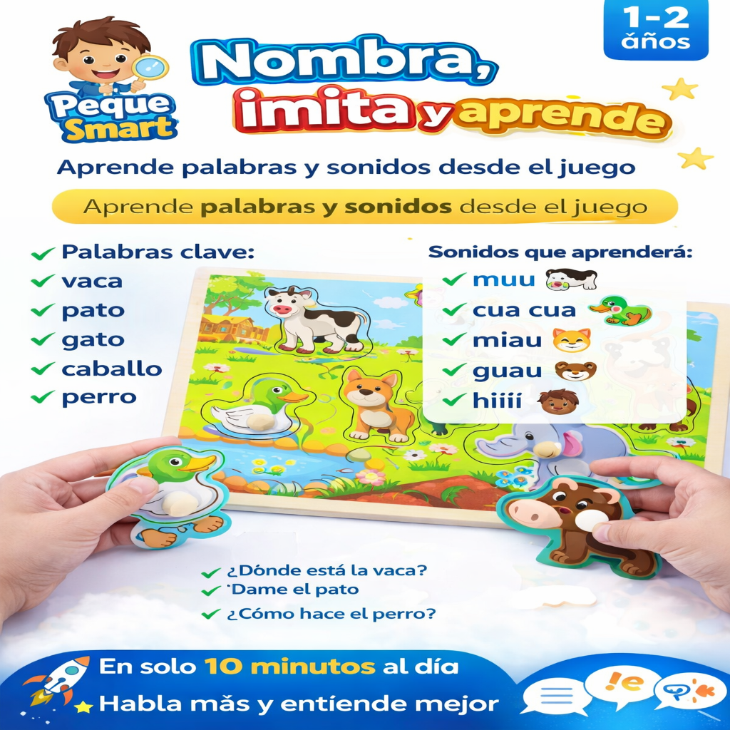 Estimulación del lenguaje en niños de 18 a 24 meses en 10 minutos al día